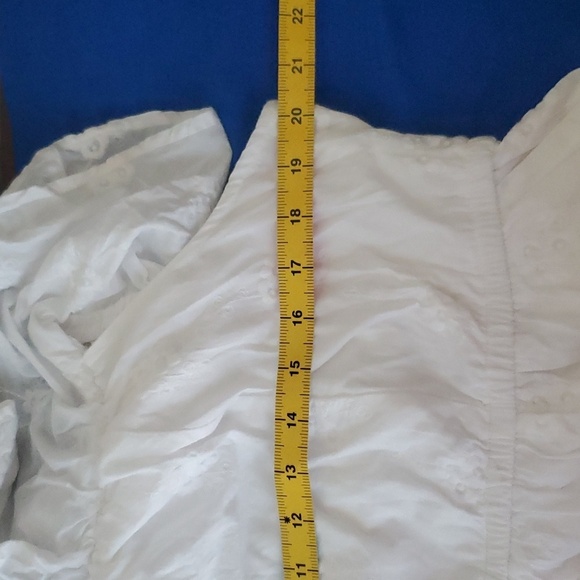 Torrid 2X white fit & flare floral embroidered dress with belt and pocke… - Picture 8 of 8